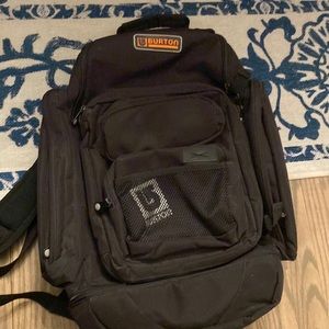 Vintage Burton backpack black and orange